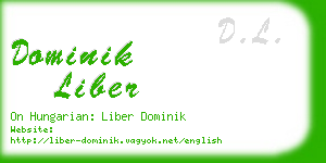 dominik liber business card